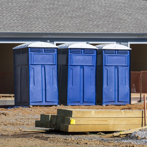 is there a specific order in which to place multiple porta potties in Mobridge South Dakota